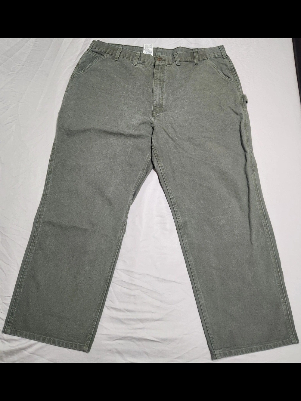 Carhartt B11-MOS Men's Work Dungarees Green 46x30 Loose Original Fit Heavy Duty